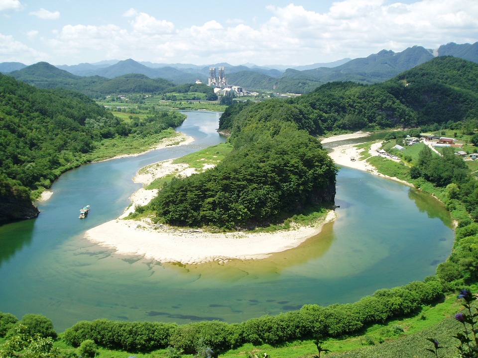 한반도 지형 동강 강원도 영월 the-terrain-of-the-korean-peninsula-987486_960_720 ...
